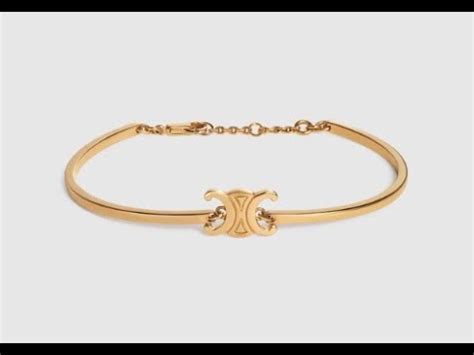 celine triomphe articulated bracelet